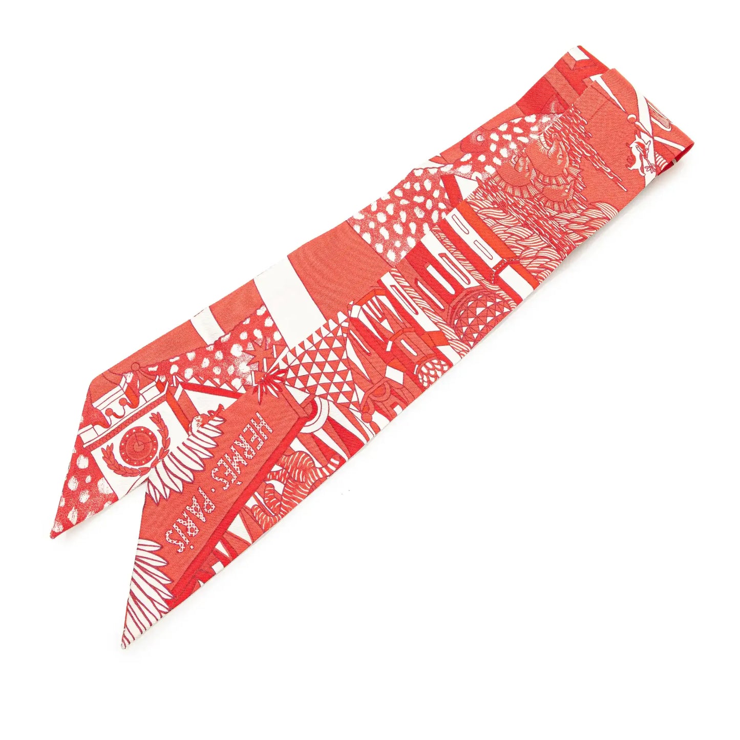 Hermès Animapolis Silk Twilly Scarf