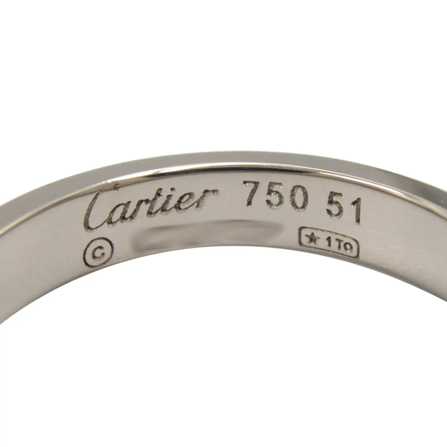 Cartier 18K White Gold Small Love Ring