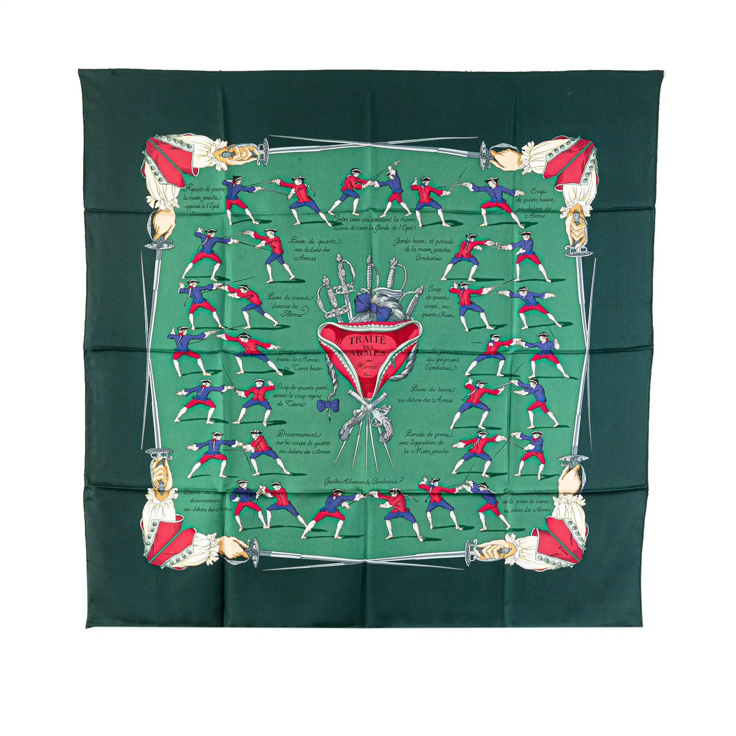 Hermès Traite Des Armes Silk Scarf