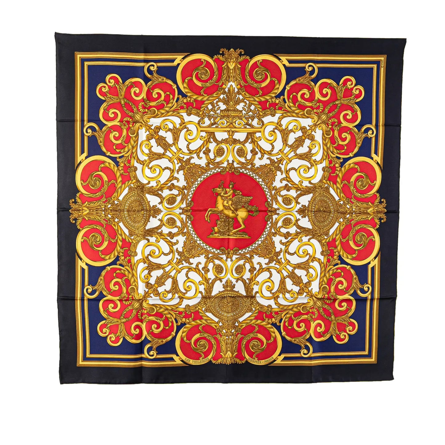 Hermès Les Tuileries Silk Scarf