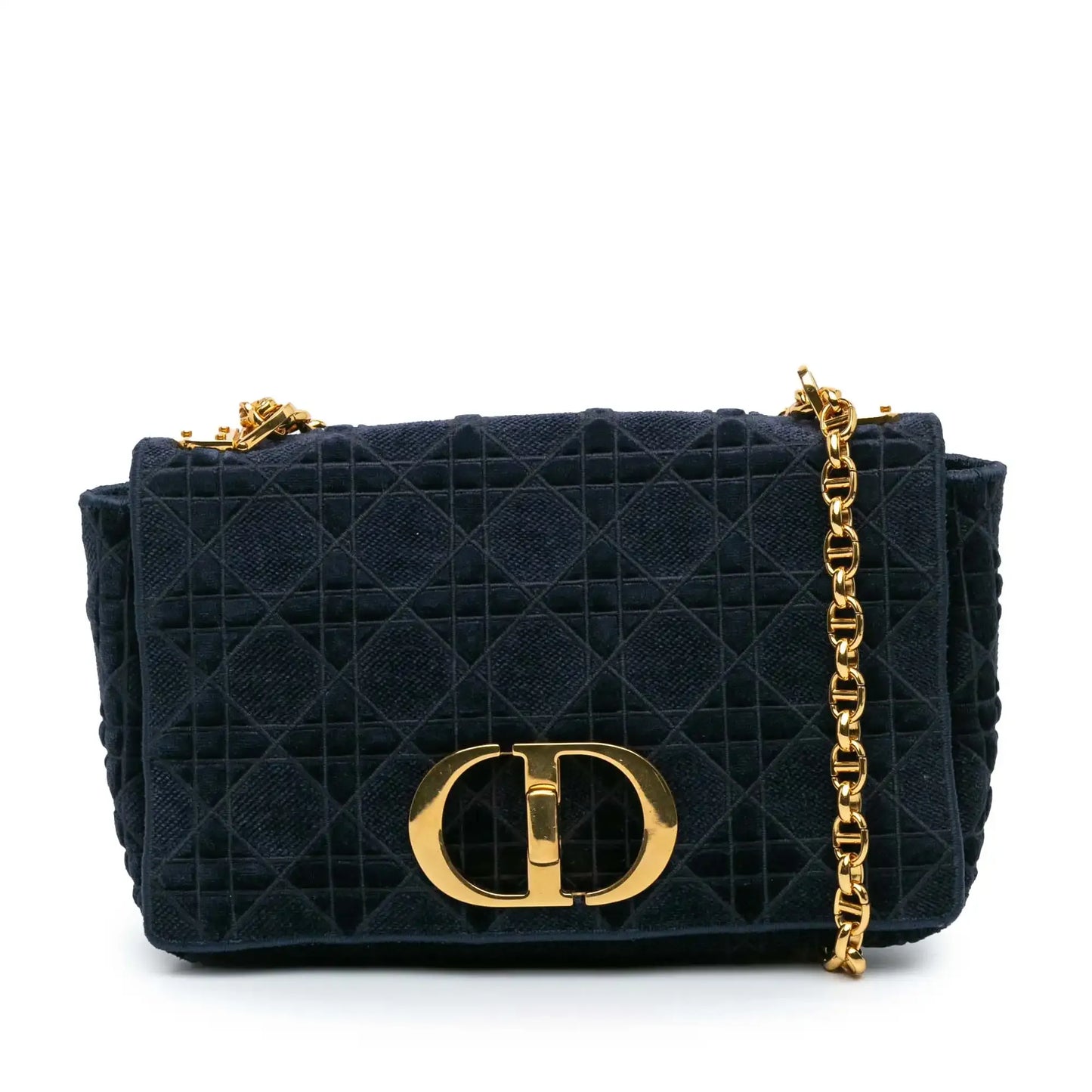 Dior Medium Velvet Cannage Caro Bag
