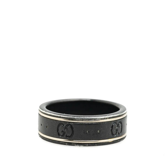 Gucci 18K White Gold Icon Thin Band Ring