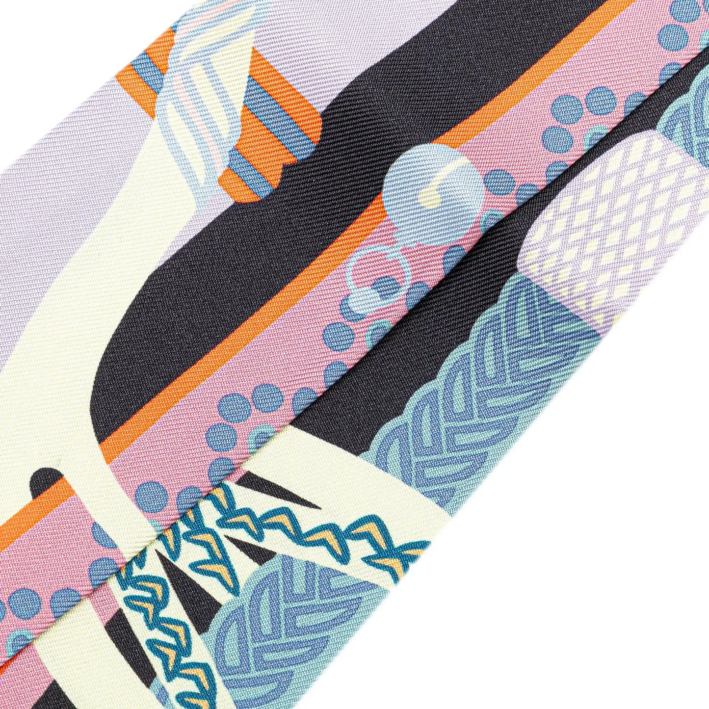 Hermès Fantaisie d Etriers Silk Twilly Scarf