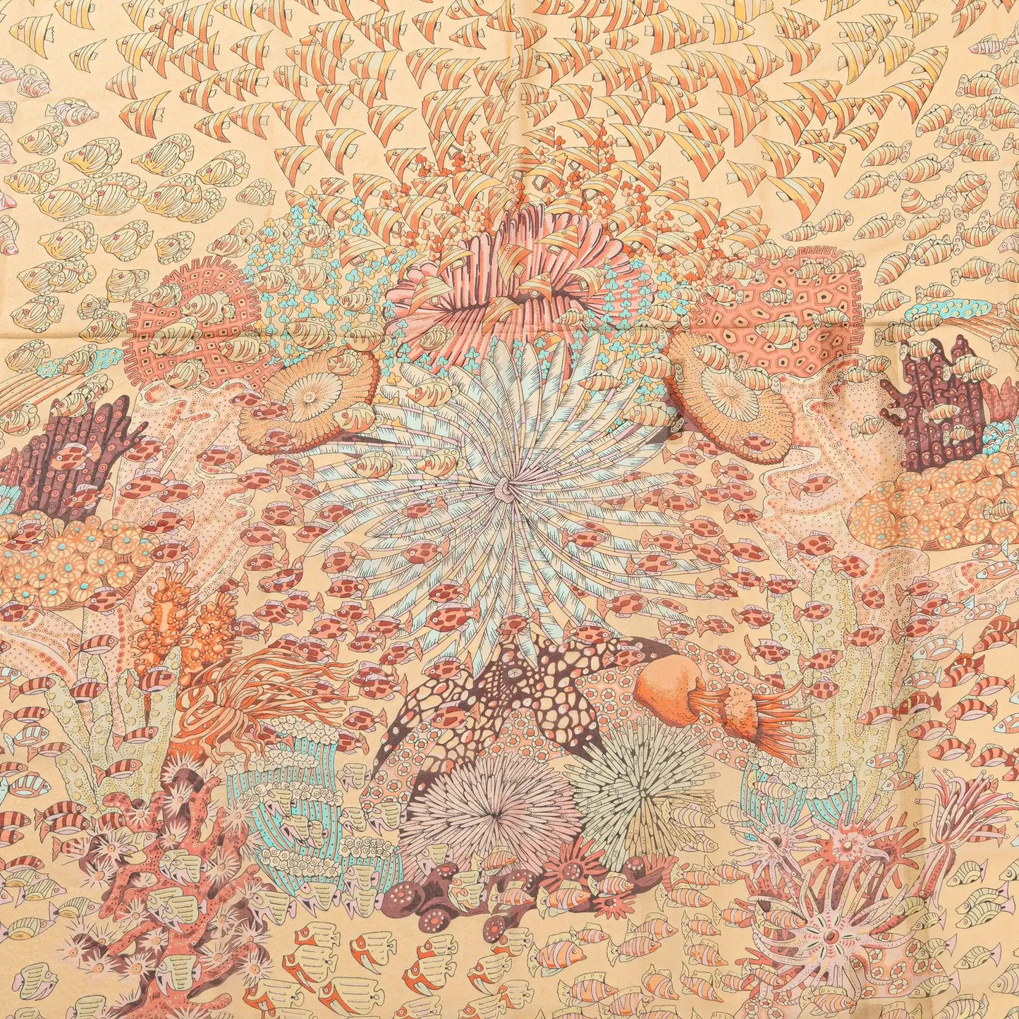 Hermès Recontre Oceane Chiffon Silk Scarf