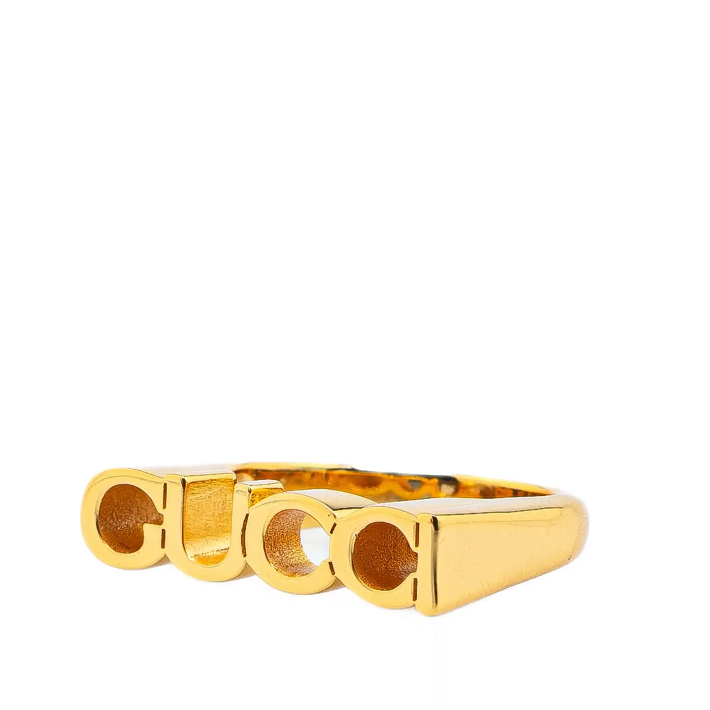 Gucci Gold Plated GUCCI Letter Ring