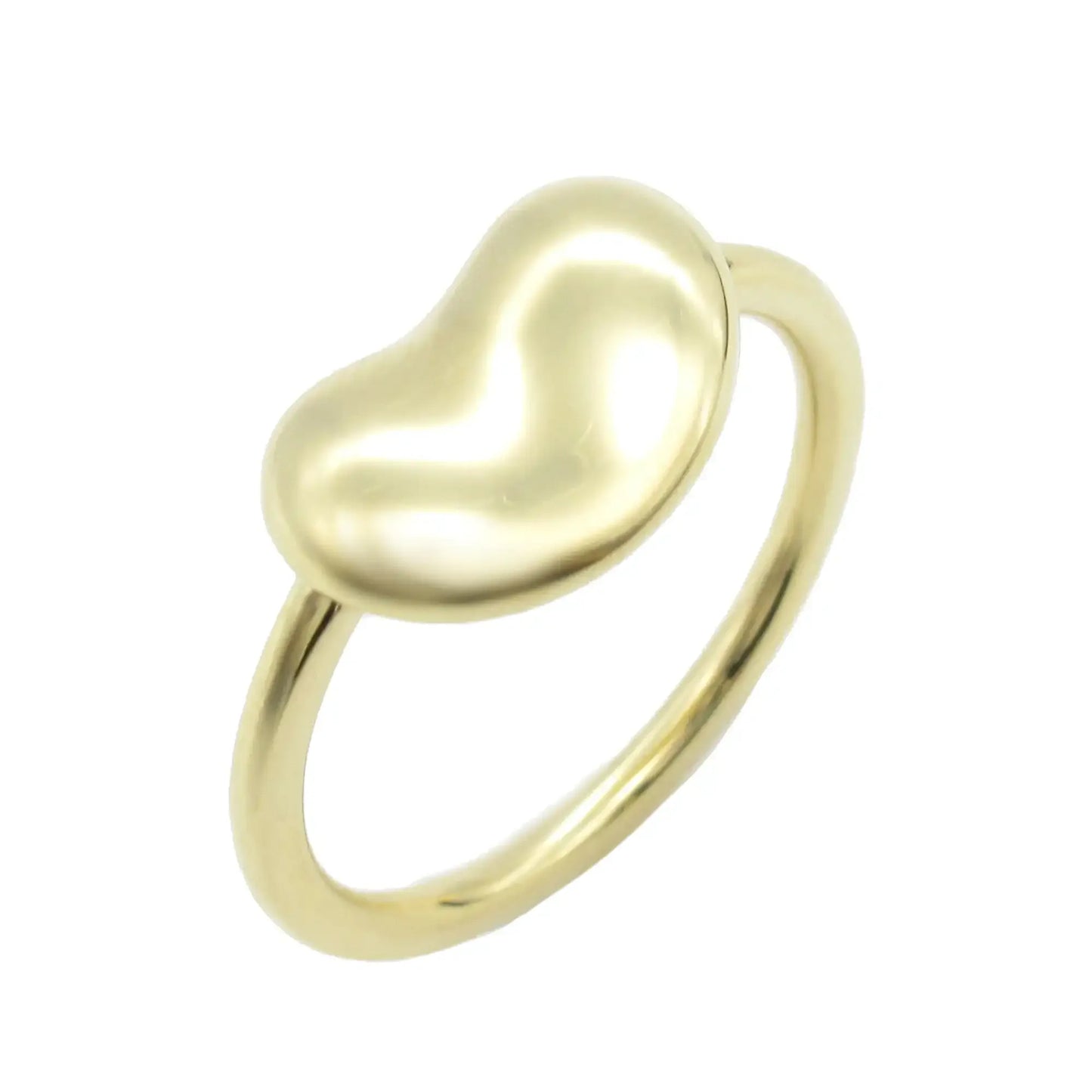 Tiffany 18K Yellow Gold Elsa Peretti Bean Ring