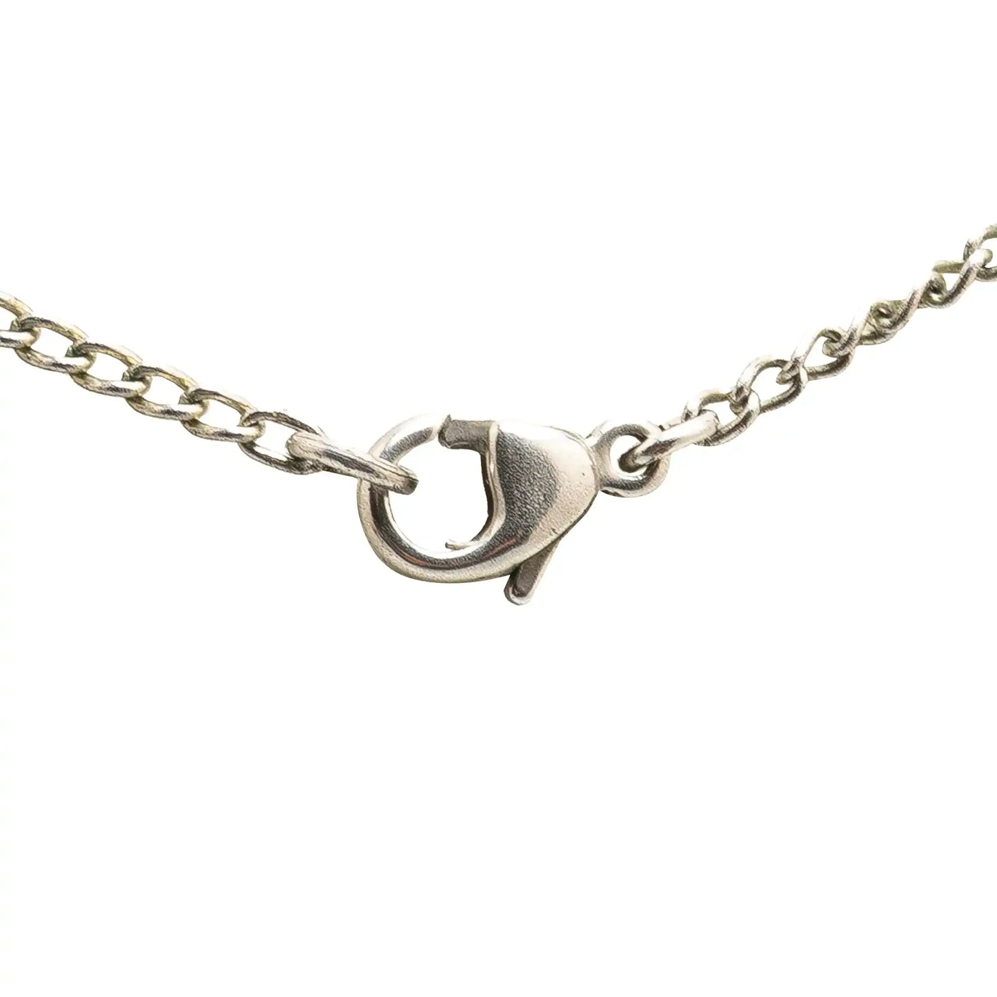 Chanel Silver Plated Enamel CC Strawberry Charm Pendant Necklace