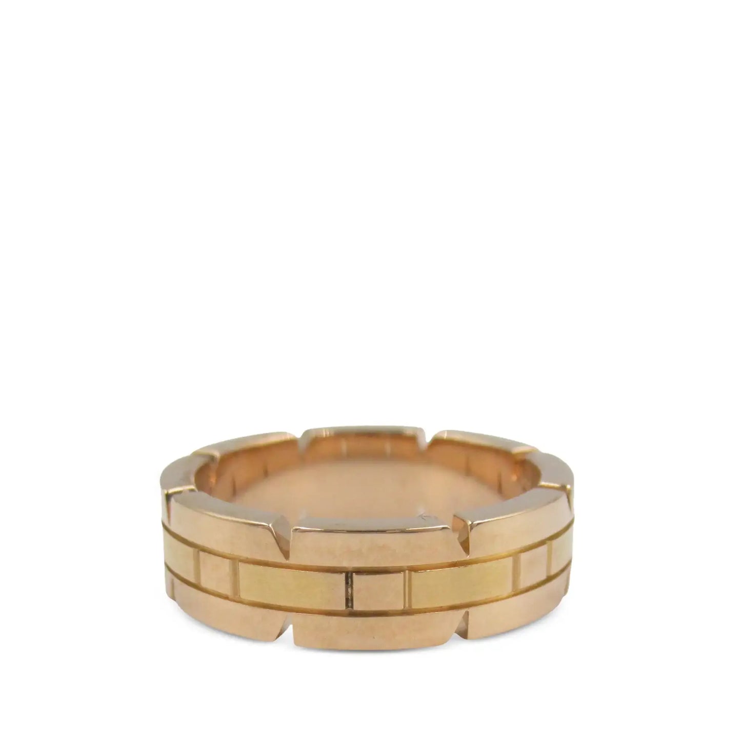 Cartier 18K Rose Gold Tank Francaise Ring