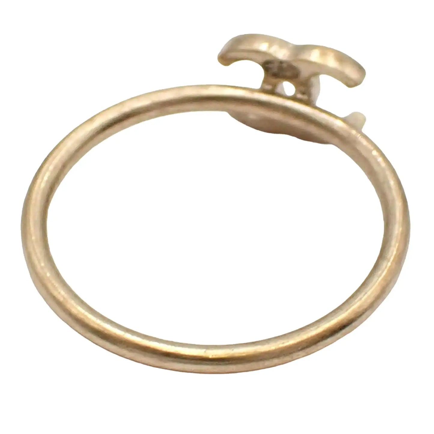 Chanel Gold Plated CC Ring