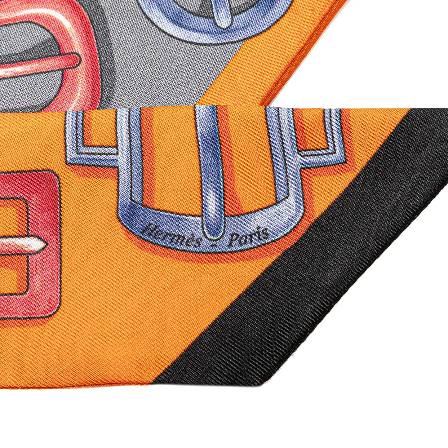 Hermès Bouclerie D'Attelage Silk Twilly Scarf
