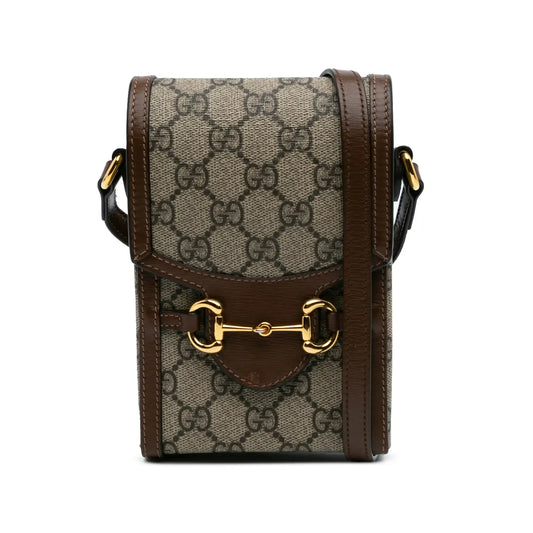 Gucci Mini GG Supreme Horsebit 1955 Crossbody
