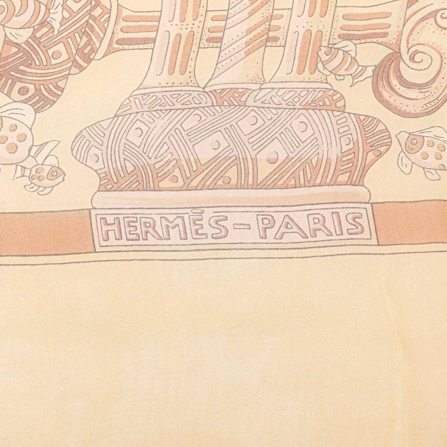 Hermès Recontre Oceane Chiffon Silk Scarf