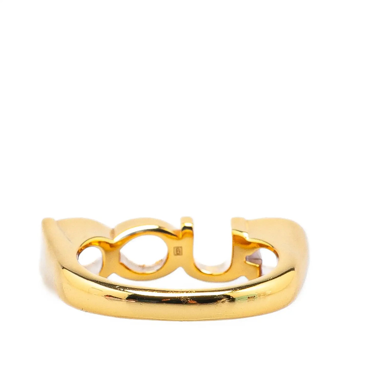 Gucci Gold Plated GUCCI Letter Ring