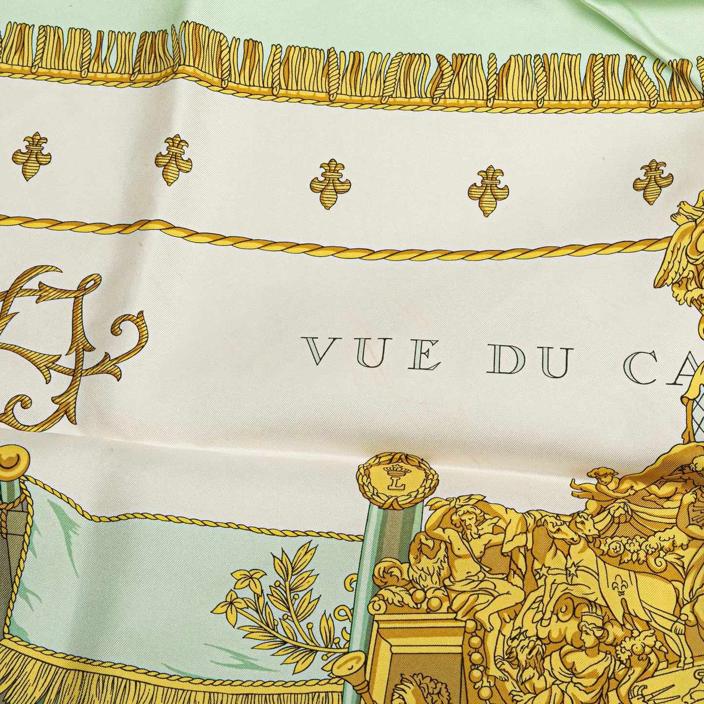 Hermès Vue Du Carrosse De La Galere La Reale Silk Scarf
