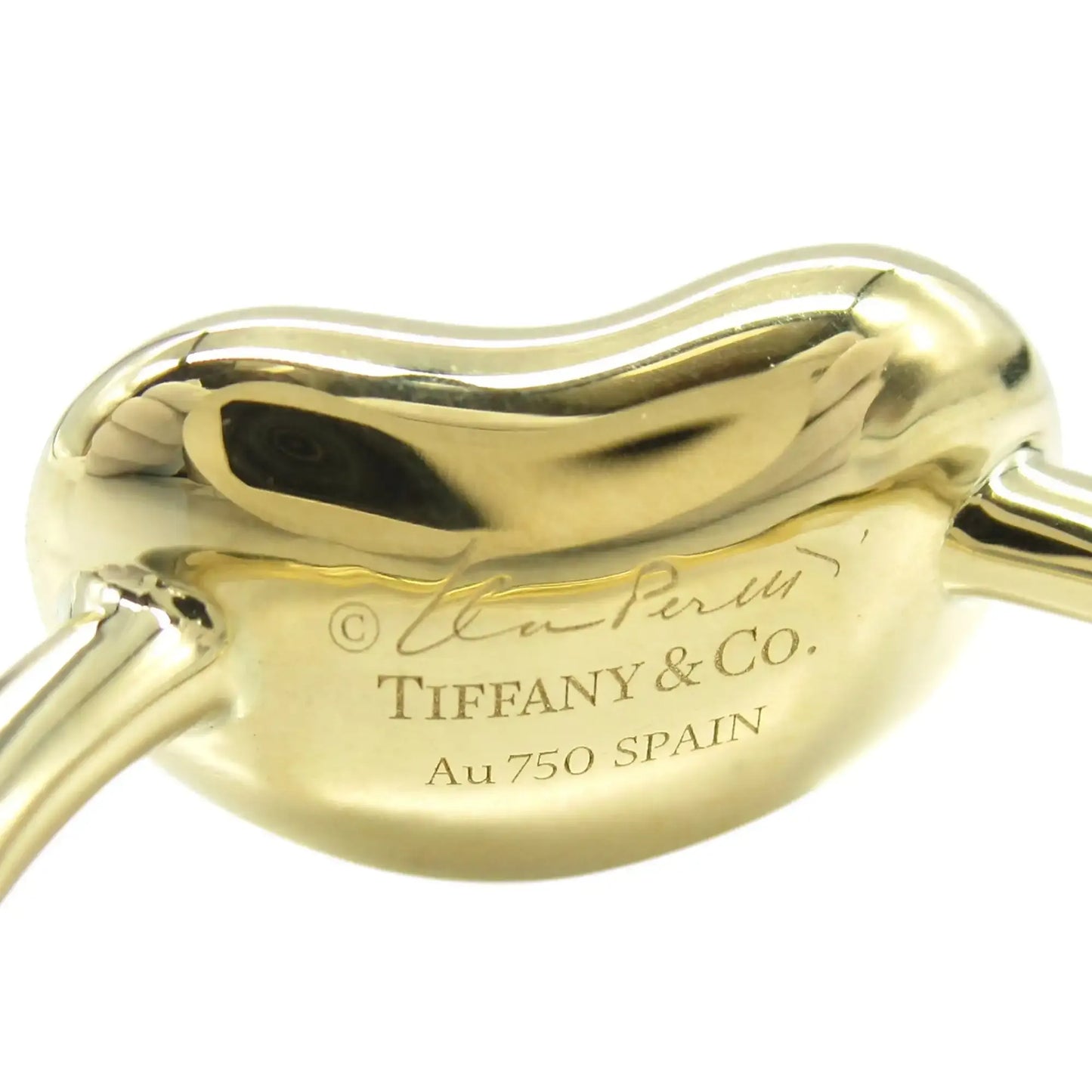 Tiffany 18K Yellow Gold Elsa Peretti Bean Ring