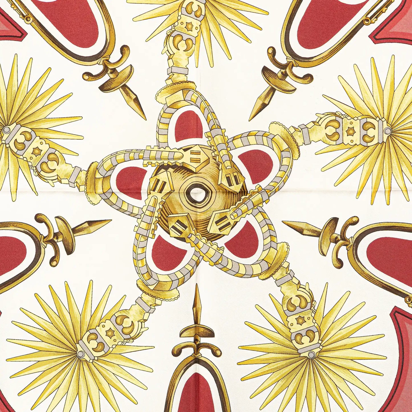 Hermès Les Eperons Silk Scarf