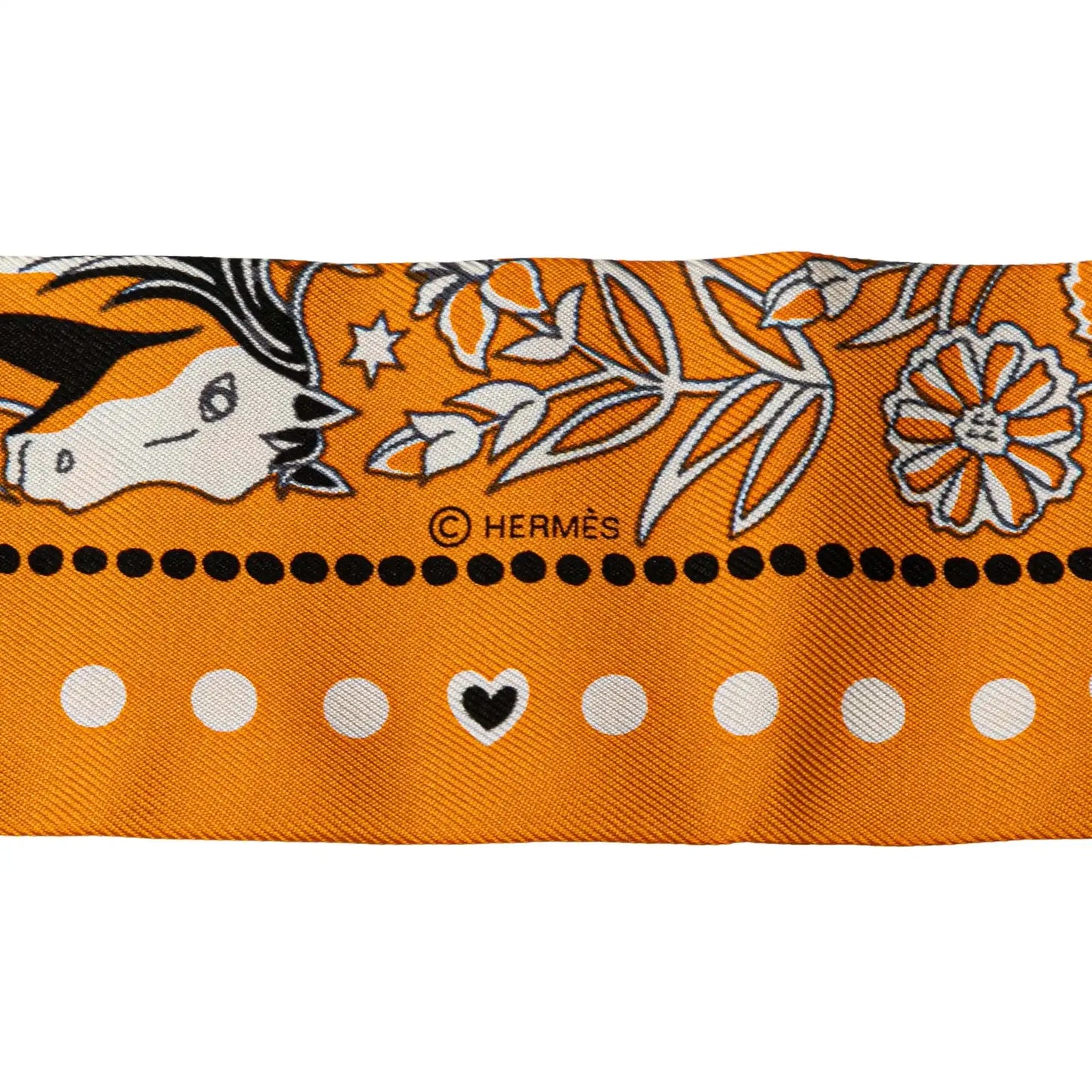 Hermès Entre Ciel Et Mer Bandana Silk Twilly Scarf
