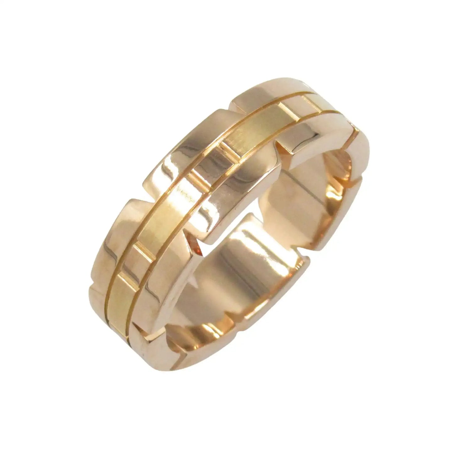 Cartier 18K Rose Gold Tank Francaise Ring