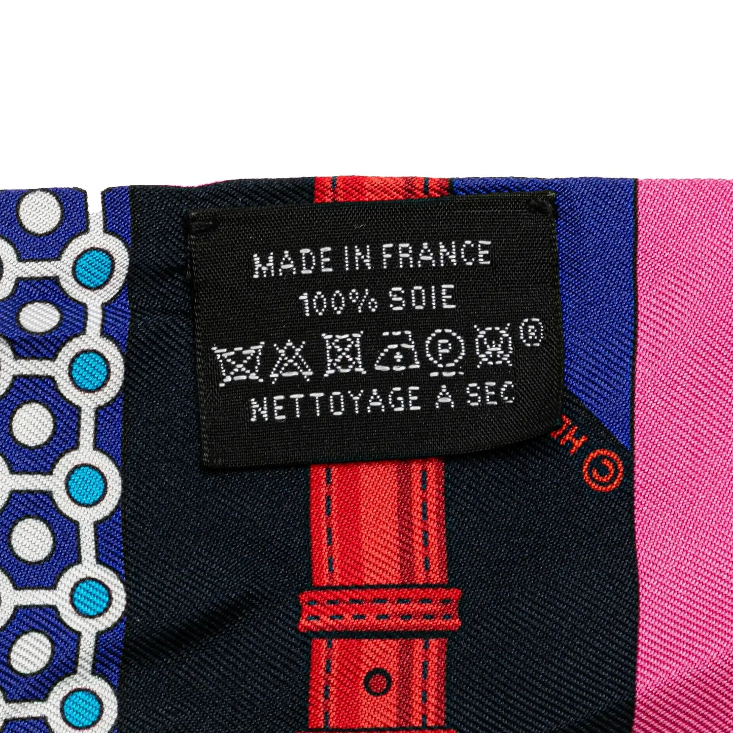 Hermès Clic Clac Modern Cannage Silk Twilly Scarf