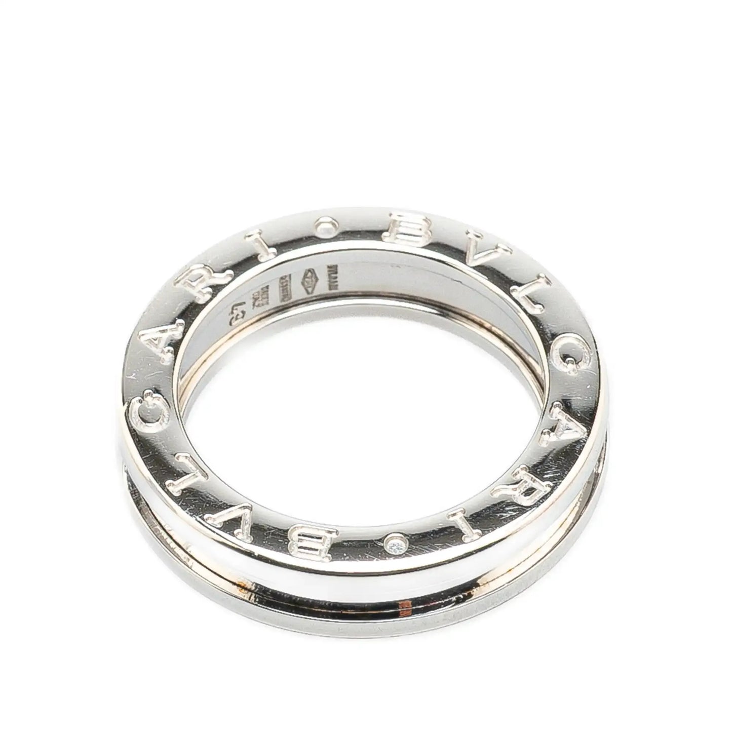 Bvlgari 18K White Gold B.Zero1 One Band Ring