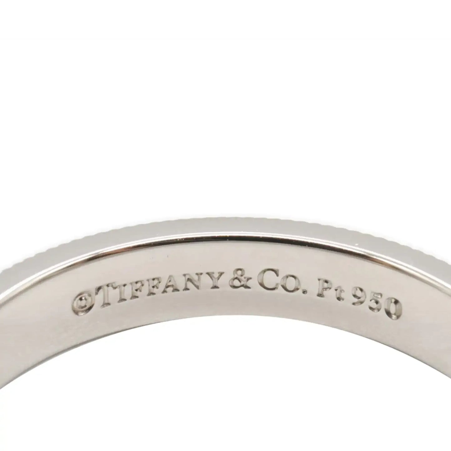 Tiffany Platinum Tiffany Together Milgrain Wedding Band Ring