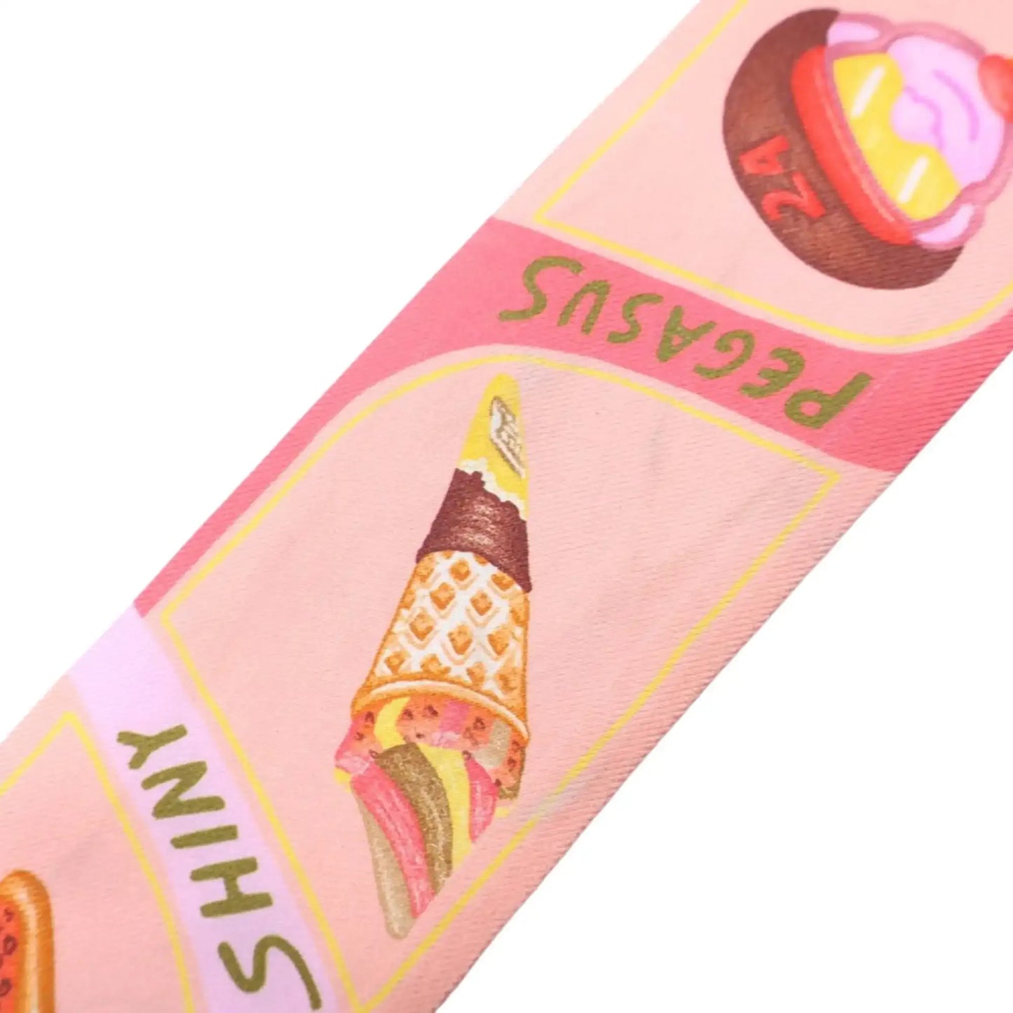 Hermès Funny Ice Cream Silk Twilly Scarf