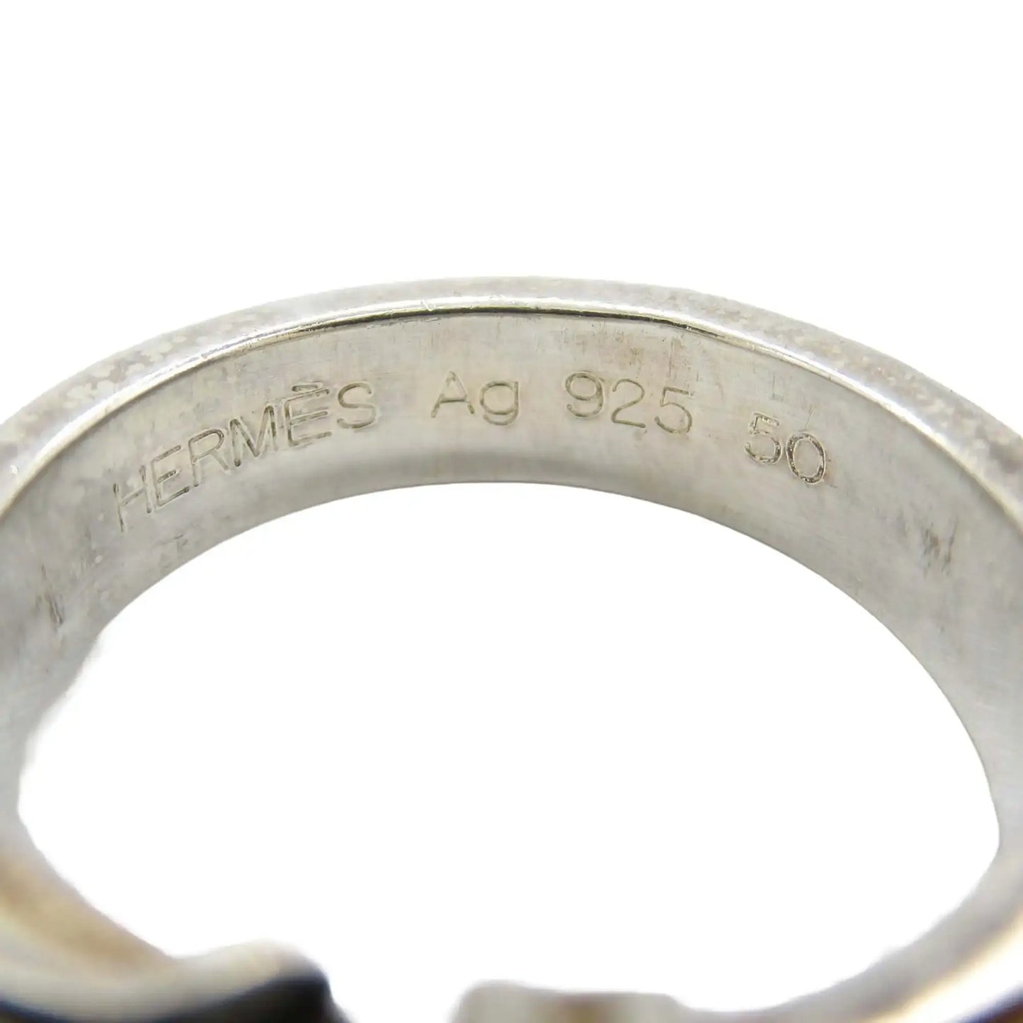 Hermès Sterling Silver Ceinture Buckle Ring