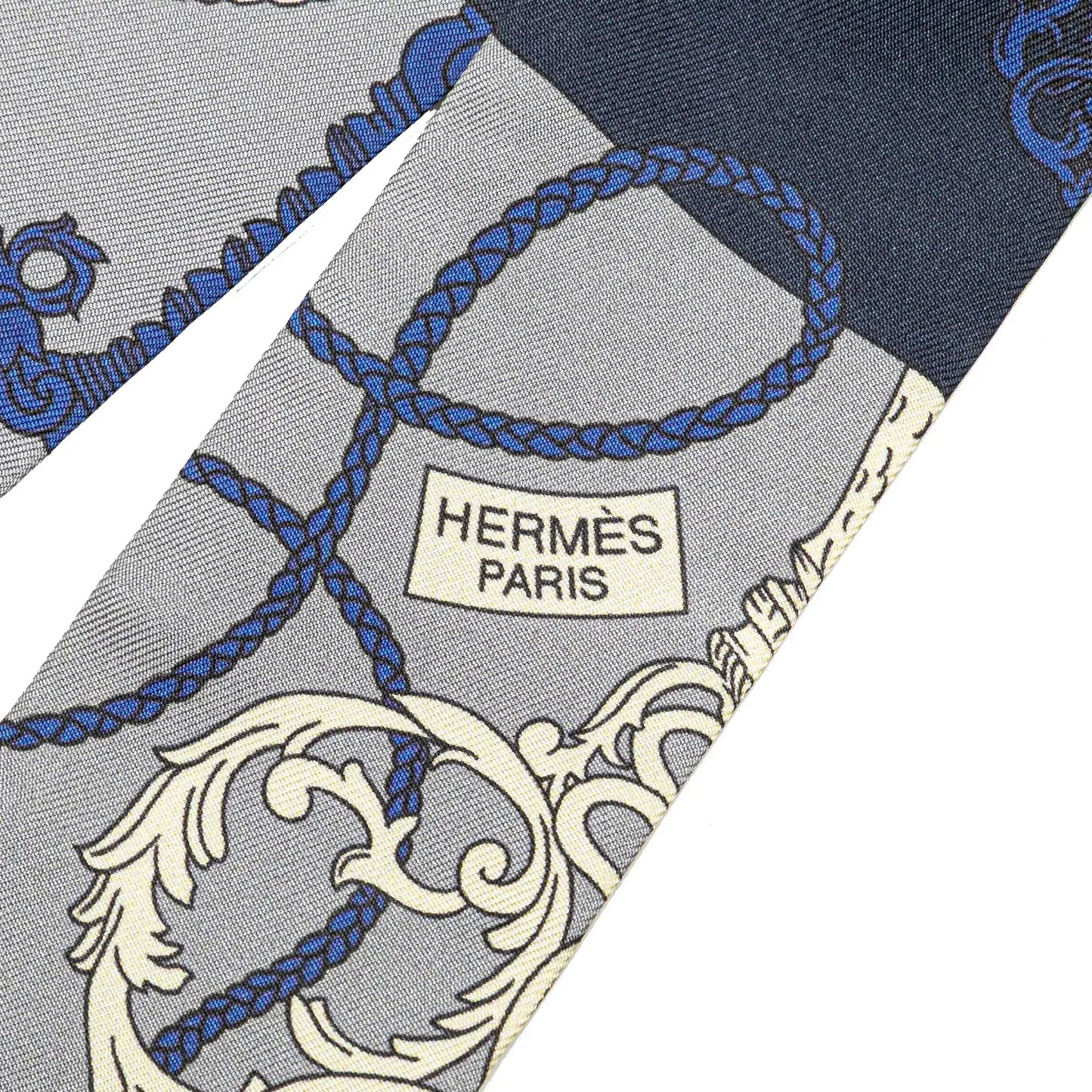 Hermès Tours de Cles Twilly Silk Scarf