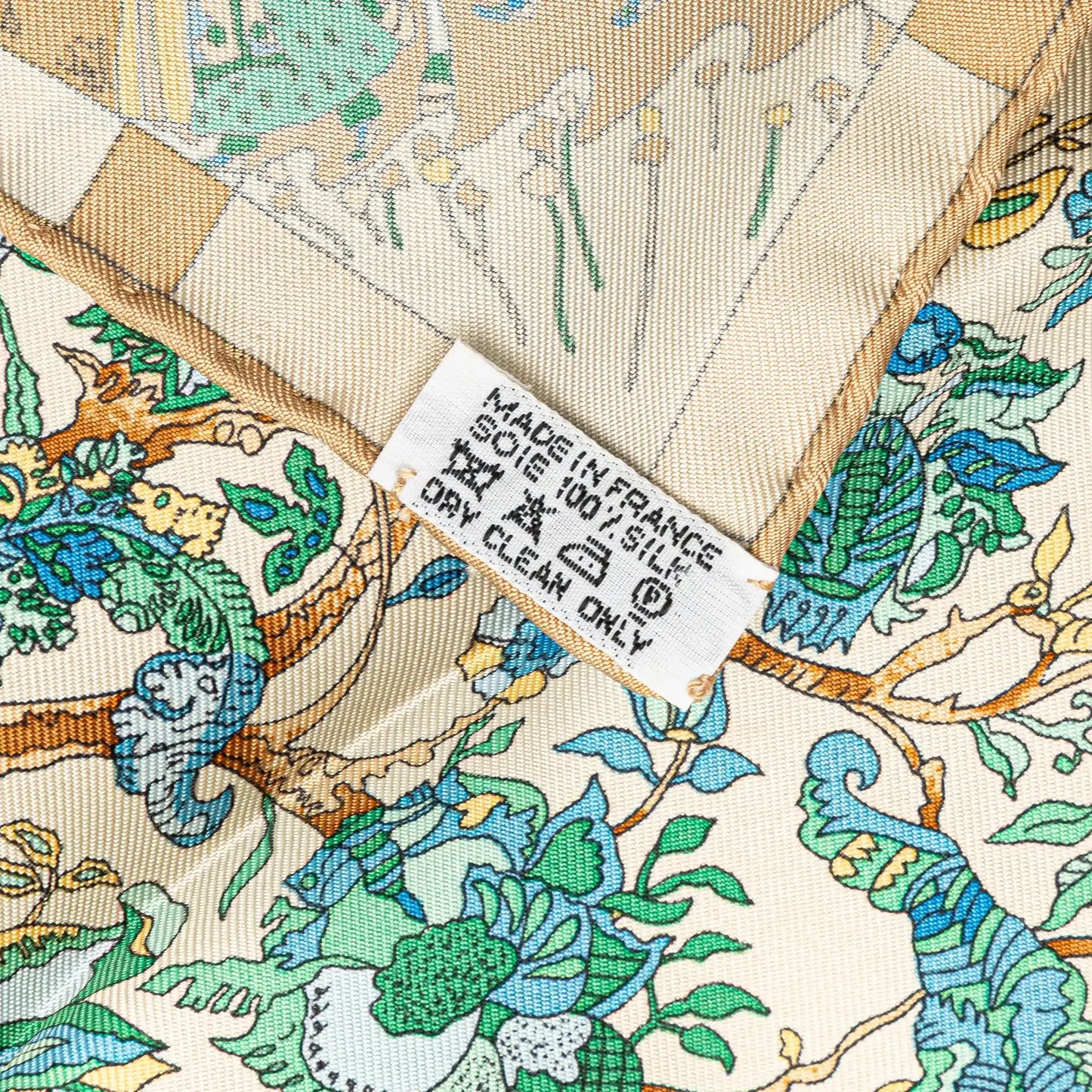 Hermès Fantaisies Indiennes Silk Handkerchief