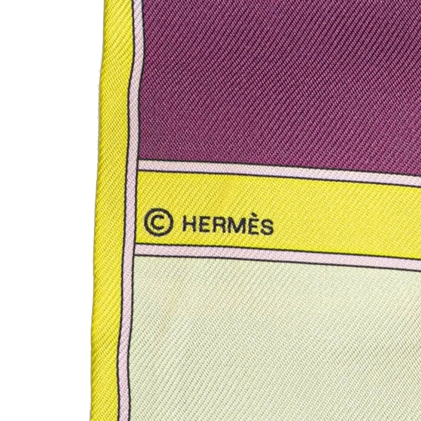 Hermès Camails Silk Twilly Scarf