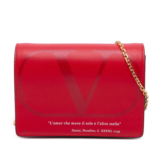 Valentino Leather Love Lab Chain Crossbody
