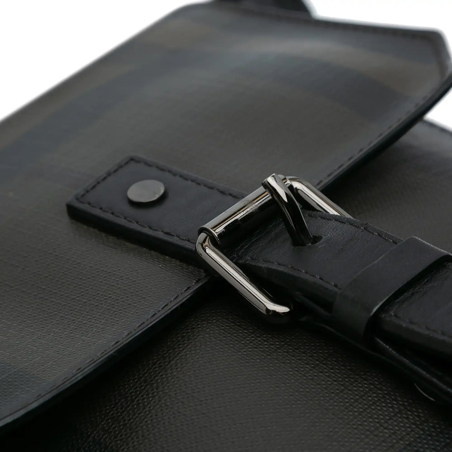 Burberry Smoke Check Coated Canvas Crossbody