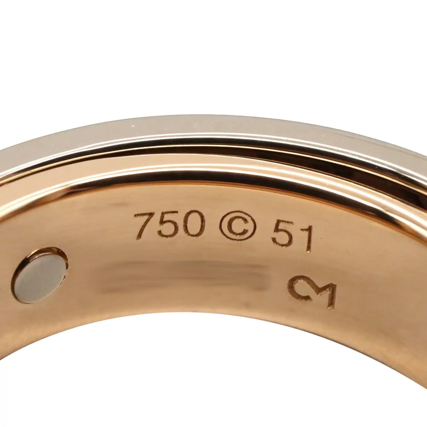 Cartier 18K White and Rose Gold Astro Secret Love Ring