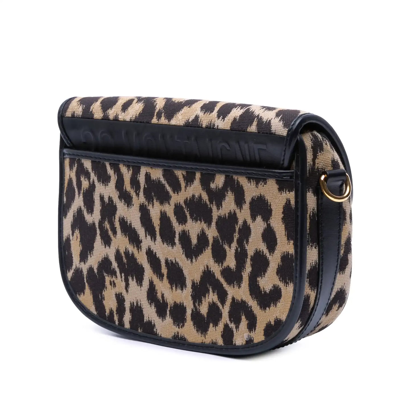 Dior Mizza Medium Embroidered Canvas Leopard Bobby Crossbody