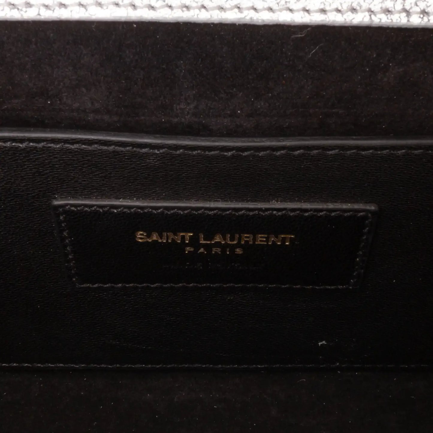 Saint Laurent Small Metallic Calfskin Classic Monogram Kate Crossbody