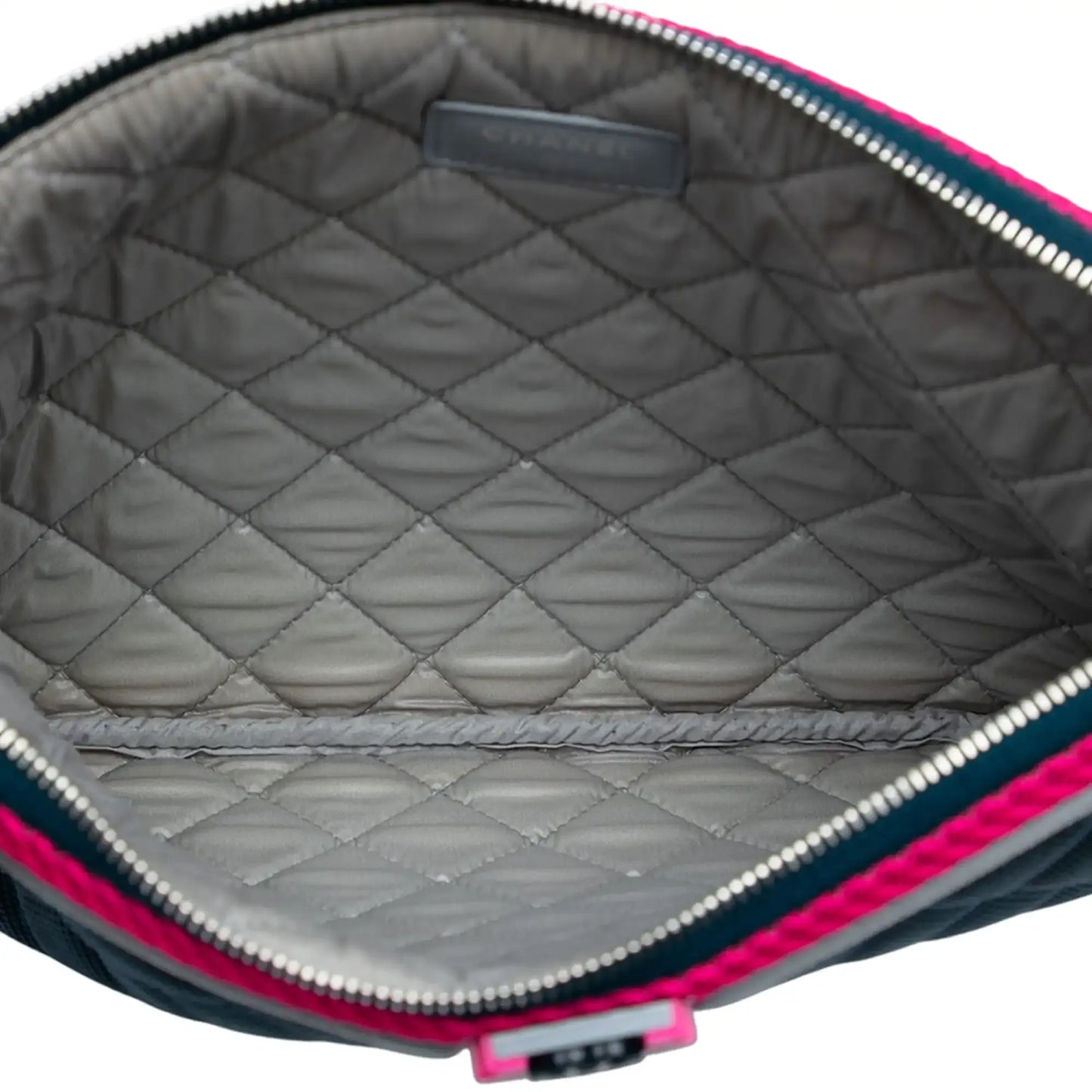 Chanel Medium Quilted Nylon Fluo Boy O Case Clutch