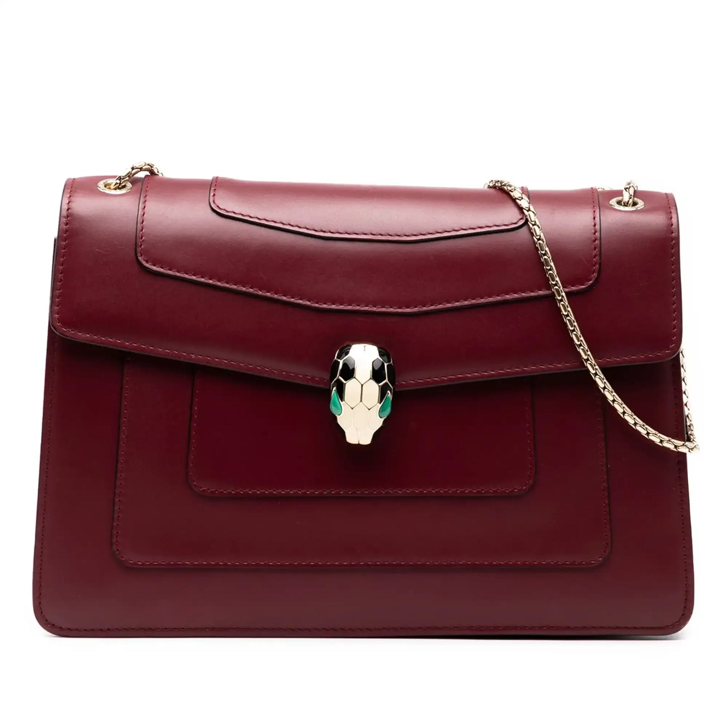 Bvlgari Medium Calfskin Serpenti Forever Shoulder Bag