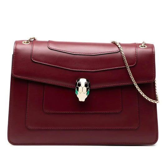 Bvlgari Medium Calfskin Serpenti Forever Shoulder Bag