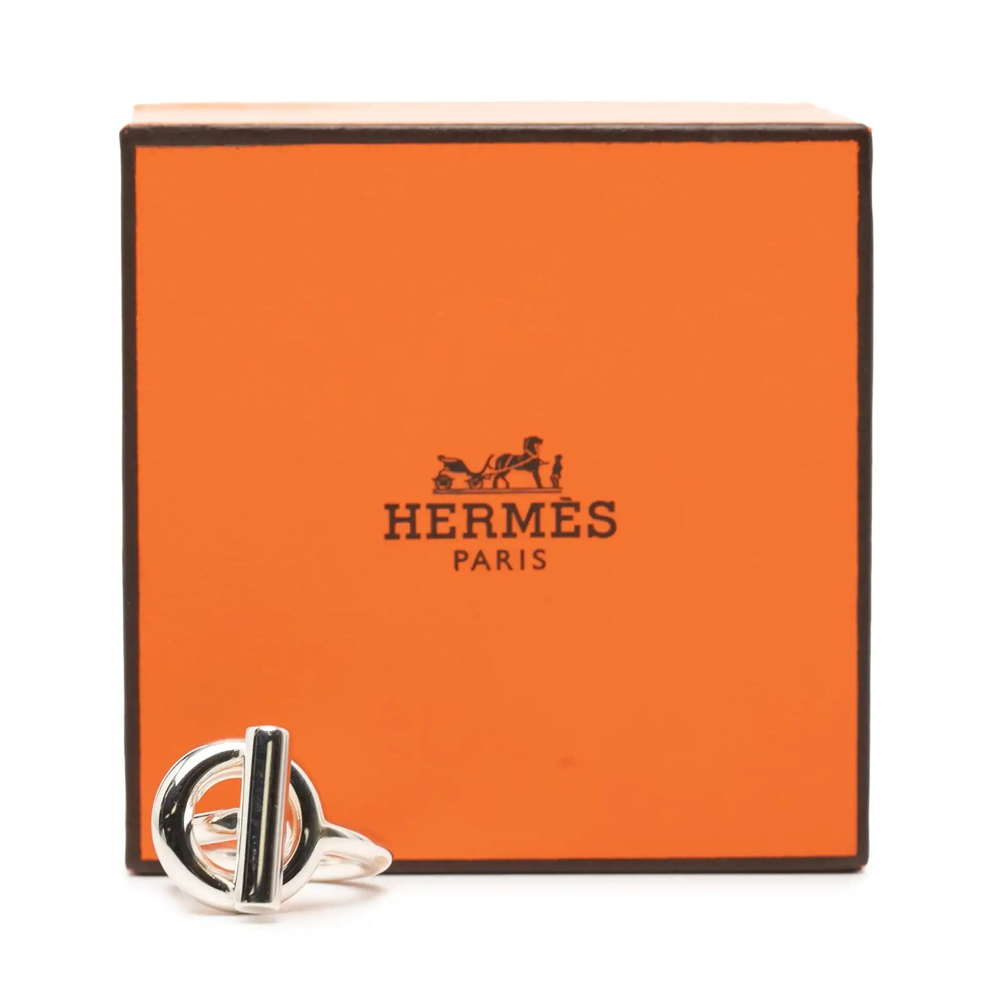 Hermès Sterling Silver Echappee Ring