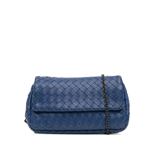 Bottega Veneta Intrecciato Chain Flap Crossbody