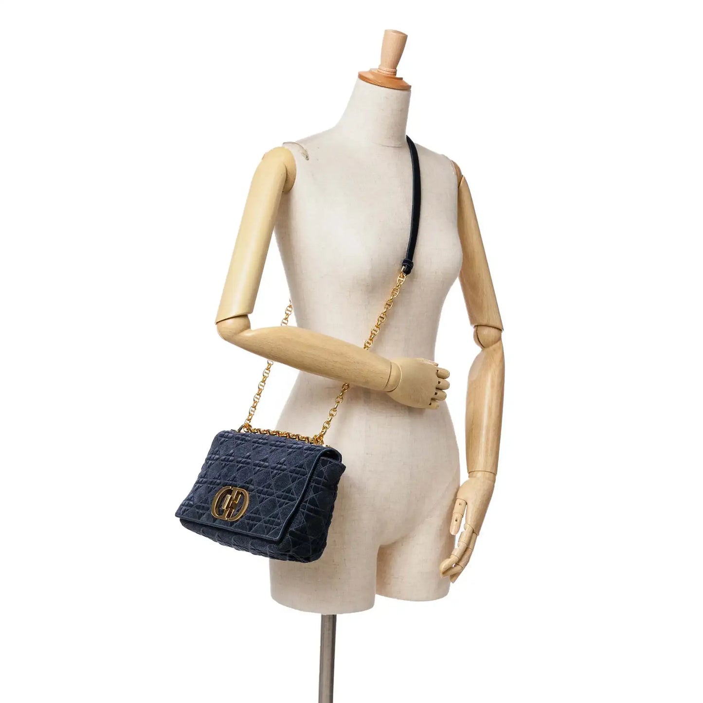 Dior Medium Velvet Cannage Caro Bag