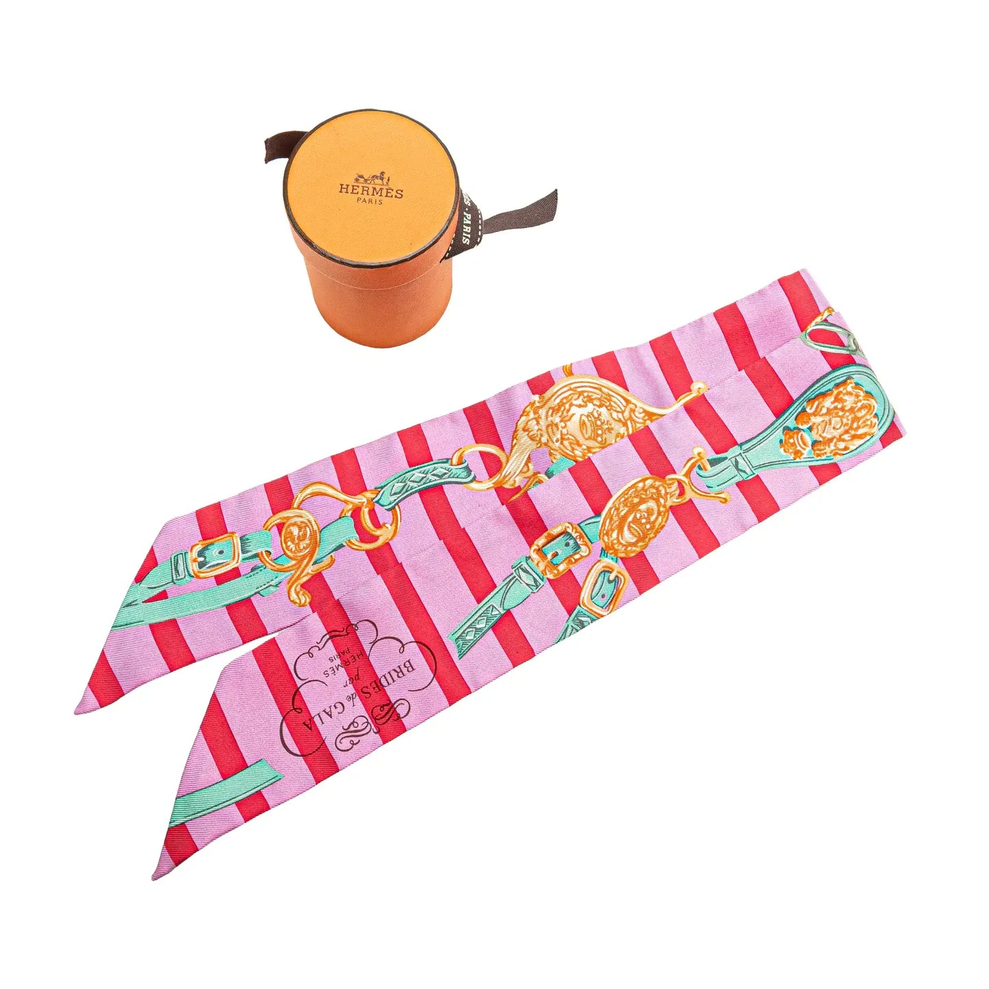 Hermès Brides De Gala Bayaderes Twilly Silk Scarf