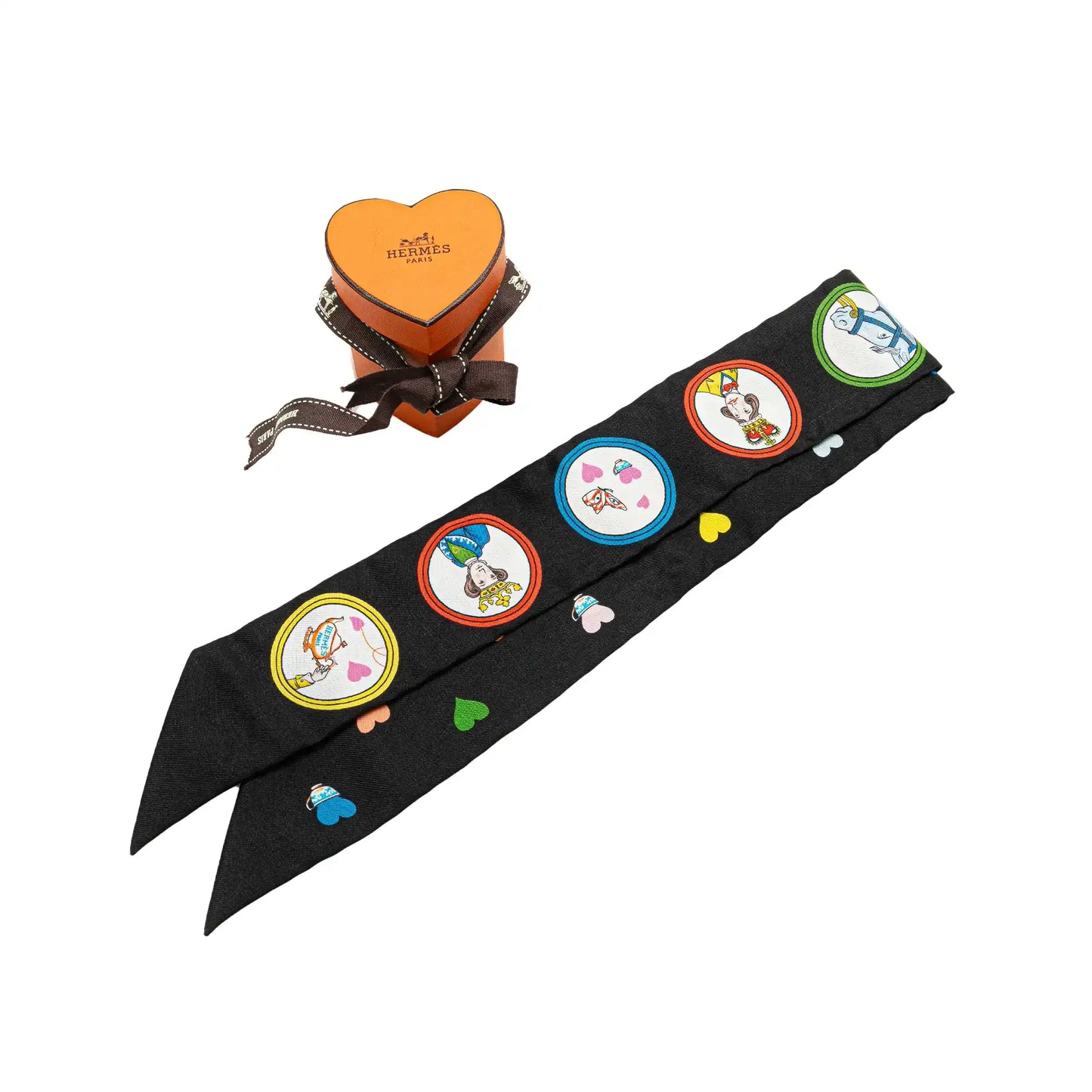 Hermès Tea Time Silk Twilly Scarf