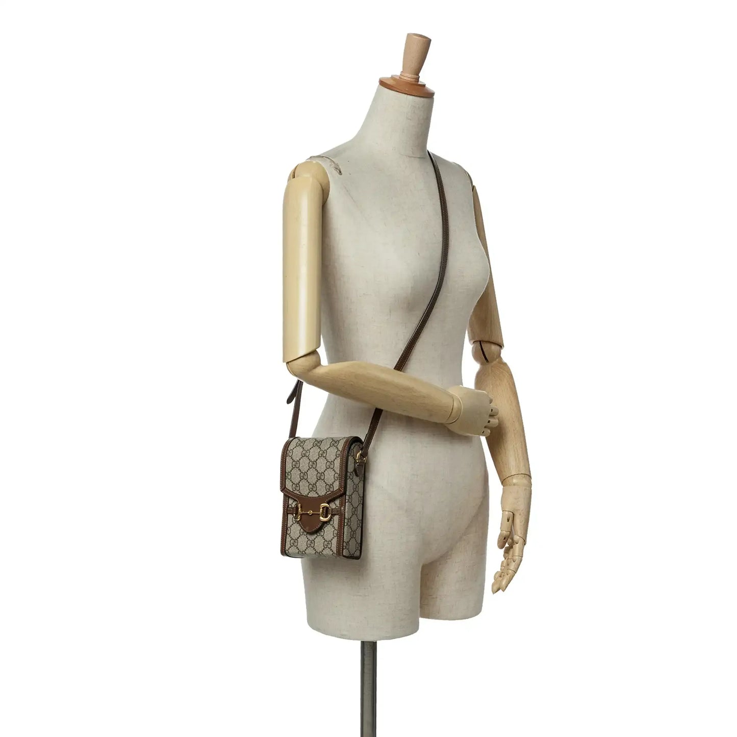 Gucci Mini GG Supreme Horsebit 1955 Crossbody