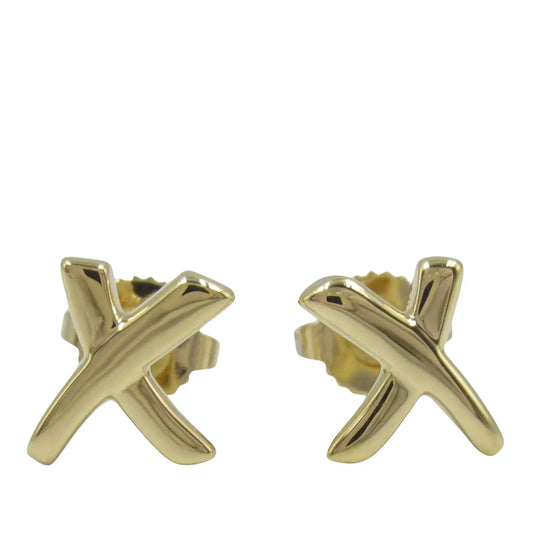 Tiffany 18K Yellow Gold Paloma Picasso Kiss Earrings