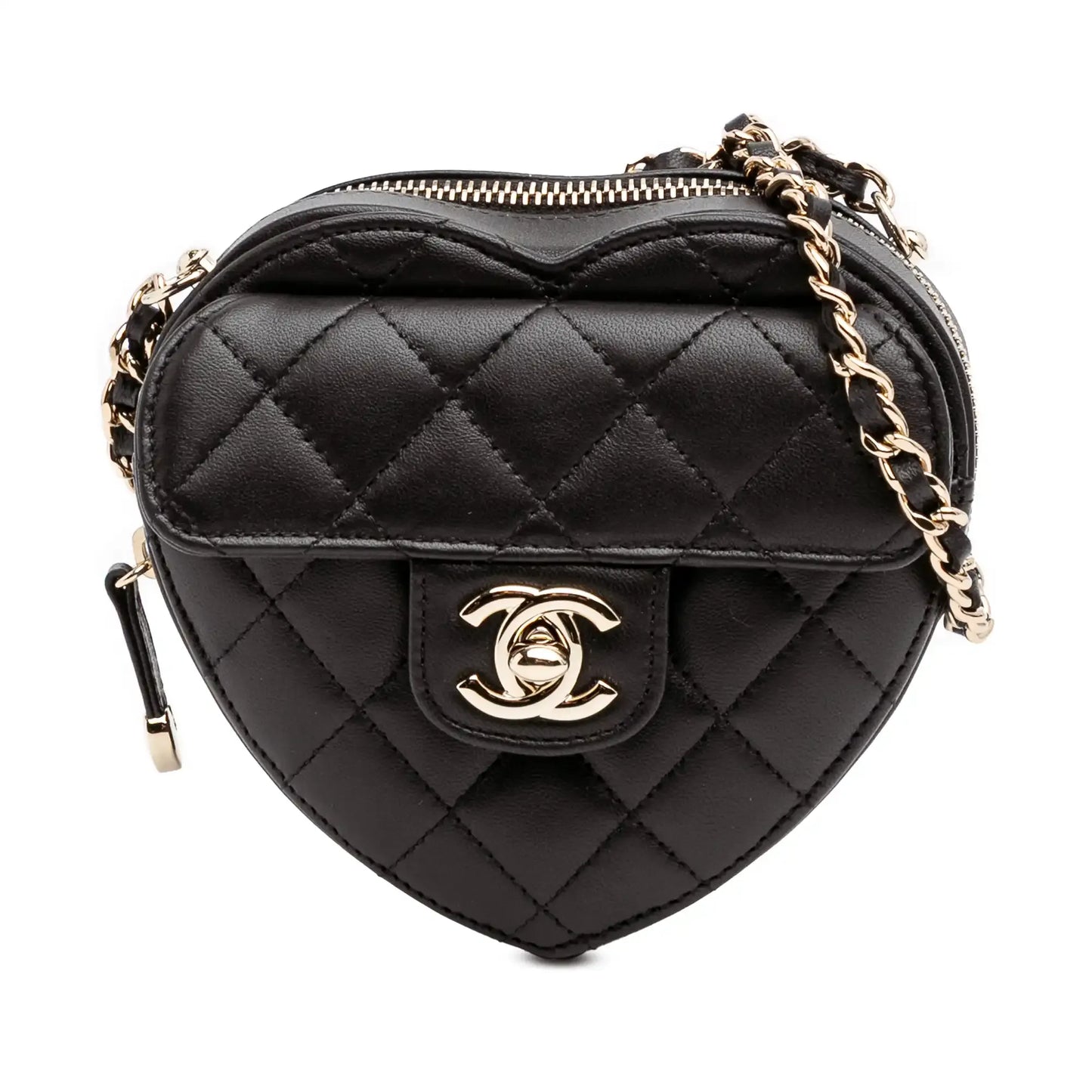 Chanel Mini Lambskin CC in Love Heart Crossbody