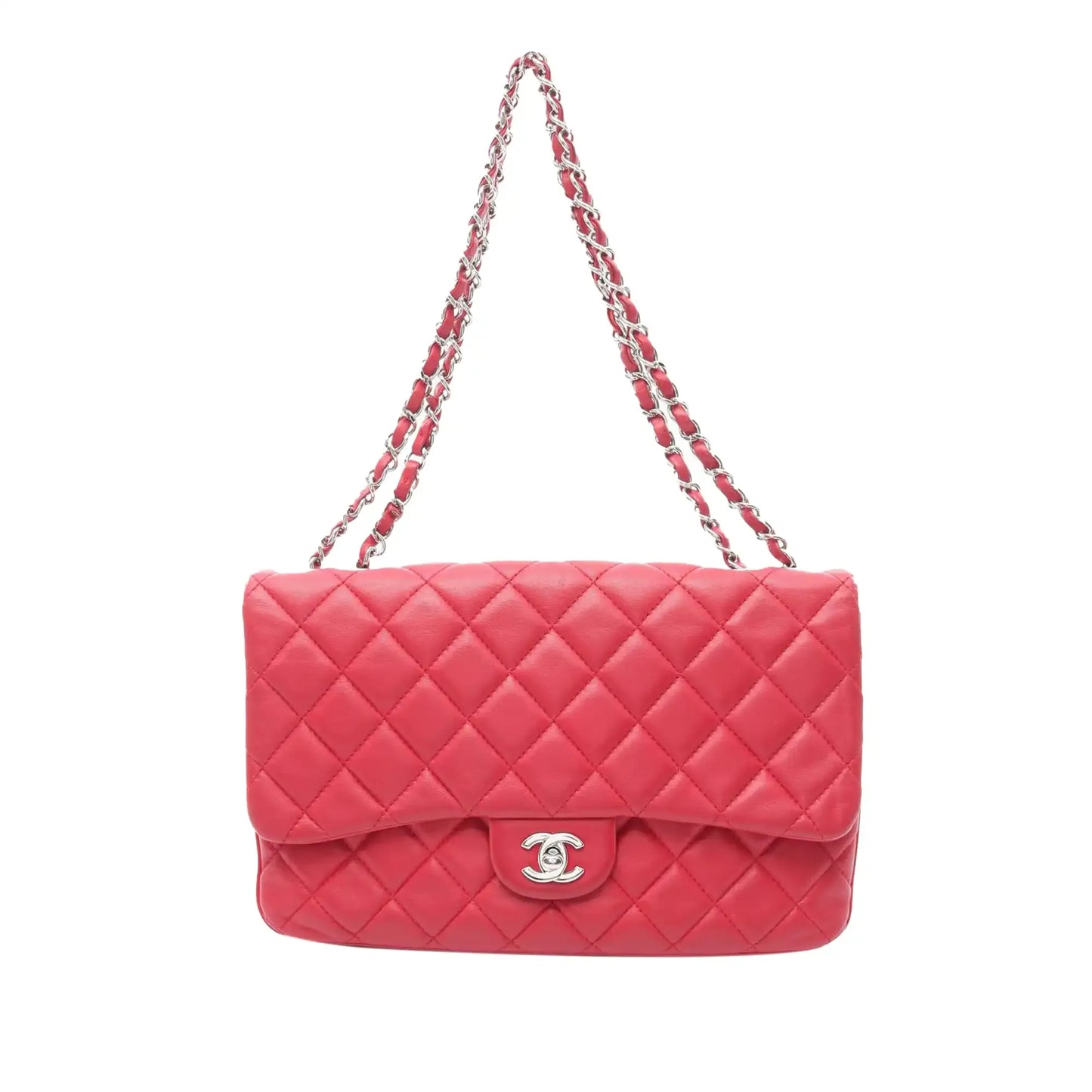 Chanel Jumbo Quilted Lambskin 3 Accordion Flap