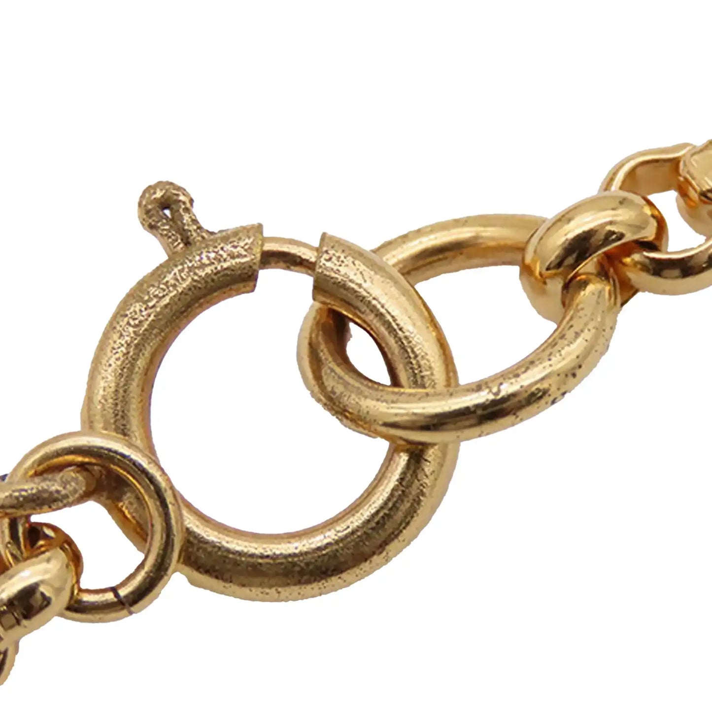 Chanel CC Gold Plated Heart Pendant Necklace