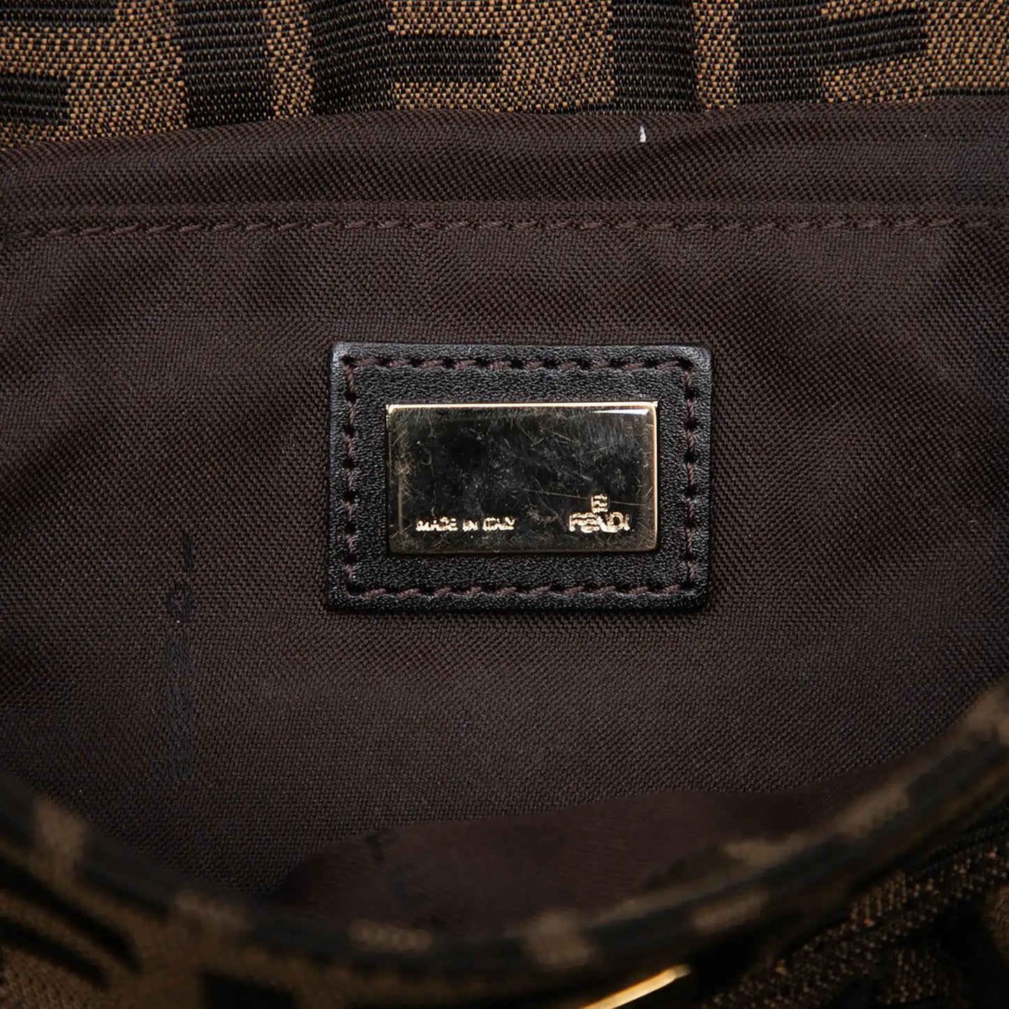 Fendi Small Zucca Canvas Chef Flap