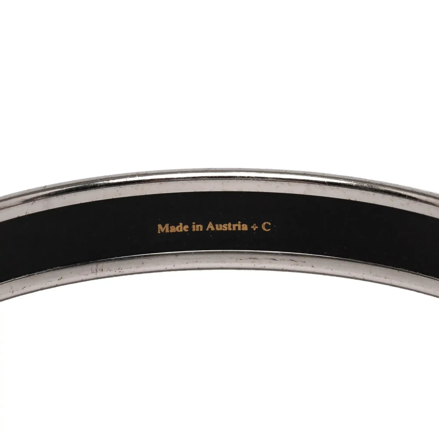 Hermès Narrow Dolphin Enamel Bangle 65